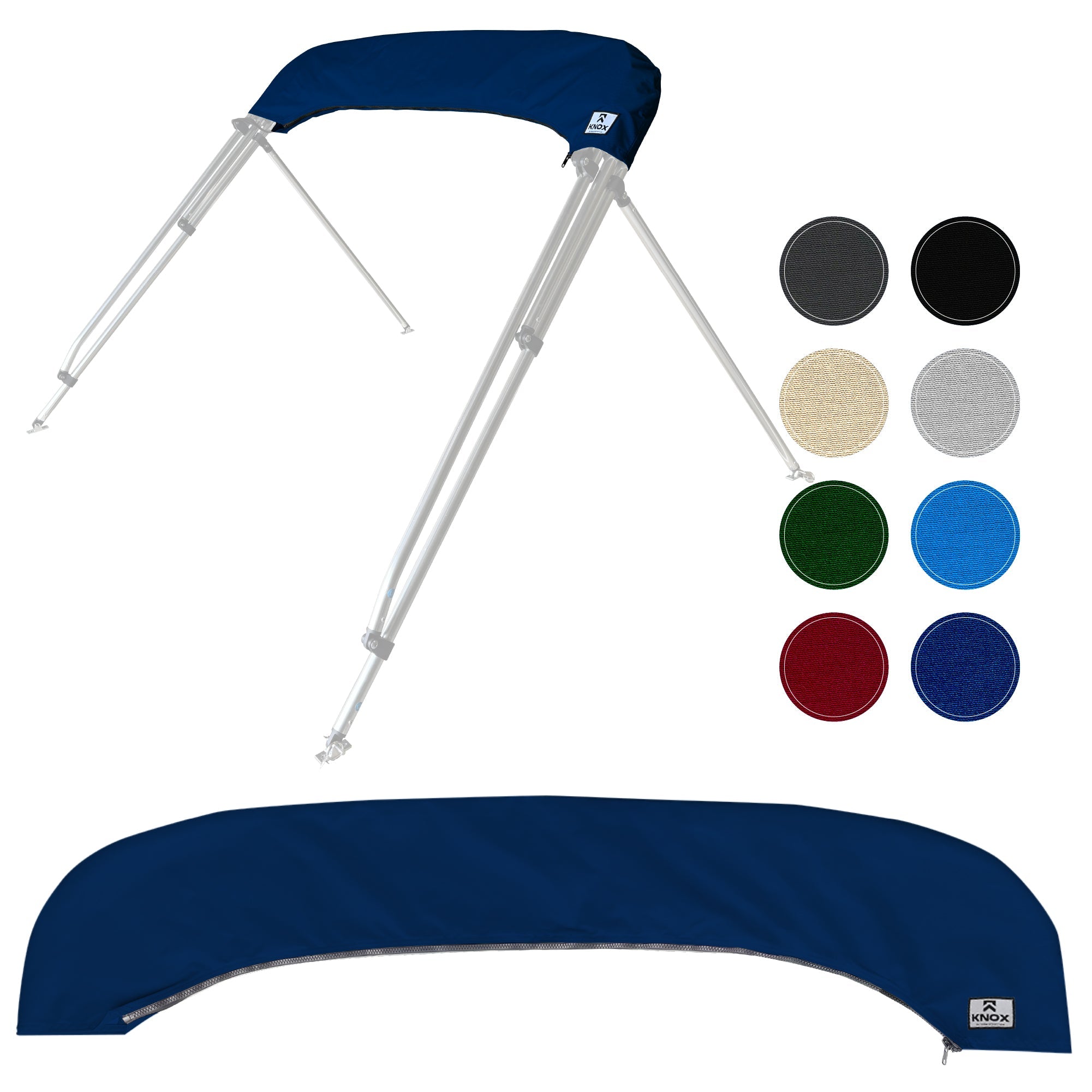 KNOX Bimini Top Boot Cover Replacement For 3 & 4 Bow Bimini Tops