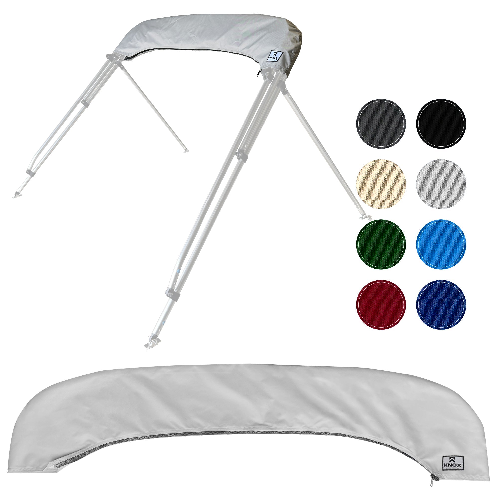 KNOX Bimini Top Boot Cover Replacement For 3 & 4 Bow Bimini Tops