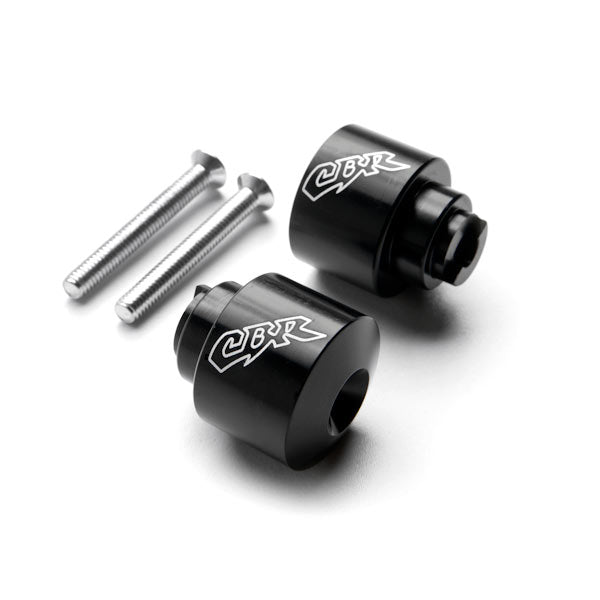 Black Honda "CBR" Engraved Bar Ends Weights Sliders - CBR 600 900 929 954 1000 "RR" and More! (1987-2013)