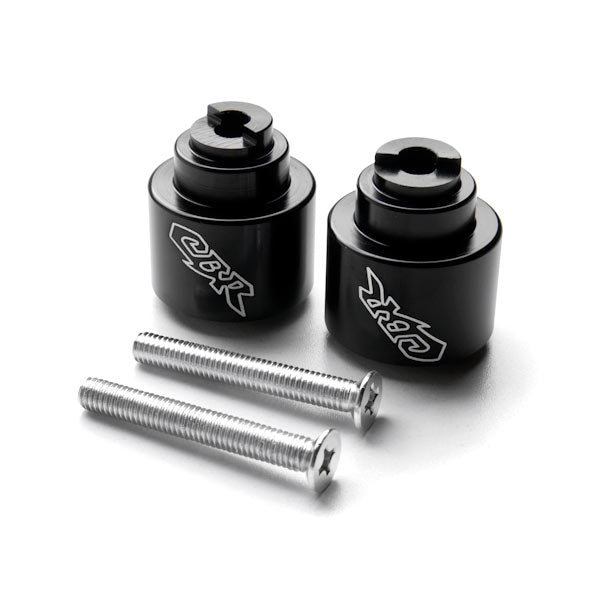 Black Honda "CBR" Engraved Bar Ends Weights Sliders - CBR 600 900 929 954 1000 "RR" and More! (1987-2013)