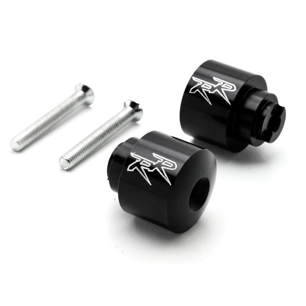 Black Honda "RR" Engraved Bar Ends Weights Sliders - CBR 600 900 929 954 1000 "RR" and More! (1987-2013)