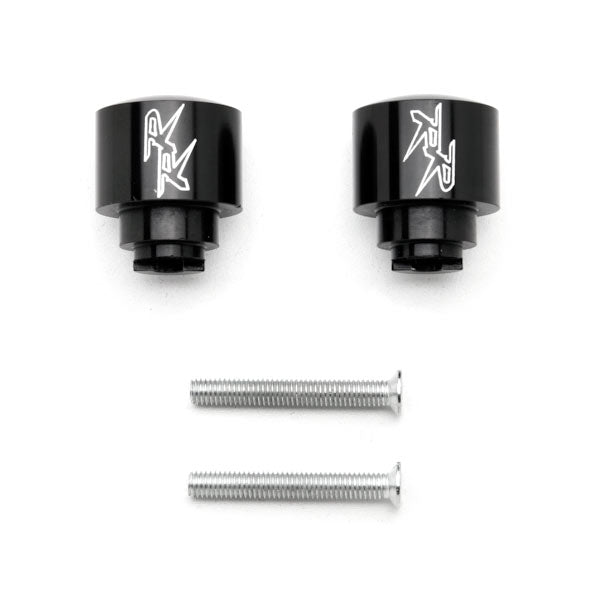 Black Honda "RR" Engraved Bar Ends Weights Sliders - CBR 600 900 929 954 1000 "RR" and More! (1987-2013)