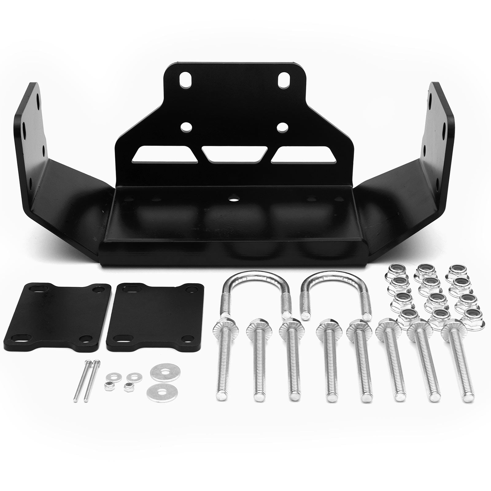 Heavy-Duty Steel UTV Winch Mount Bracket for 2015-2022 Honda Pioneer 500 520