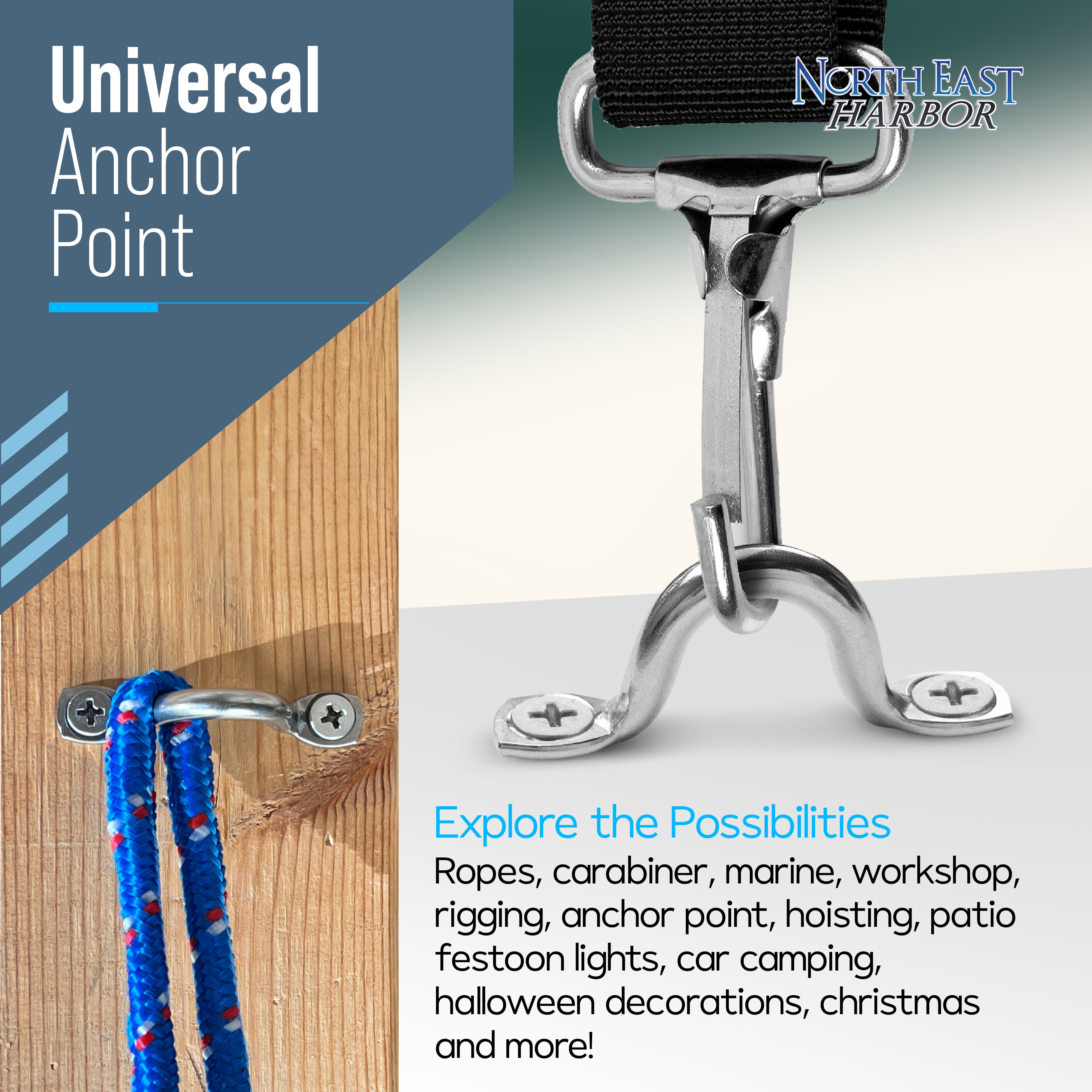 KNOX Pad Eye Loops for Bimini Tops