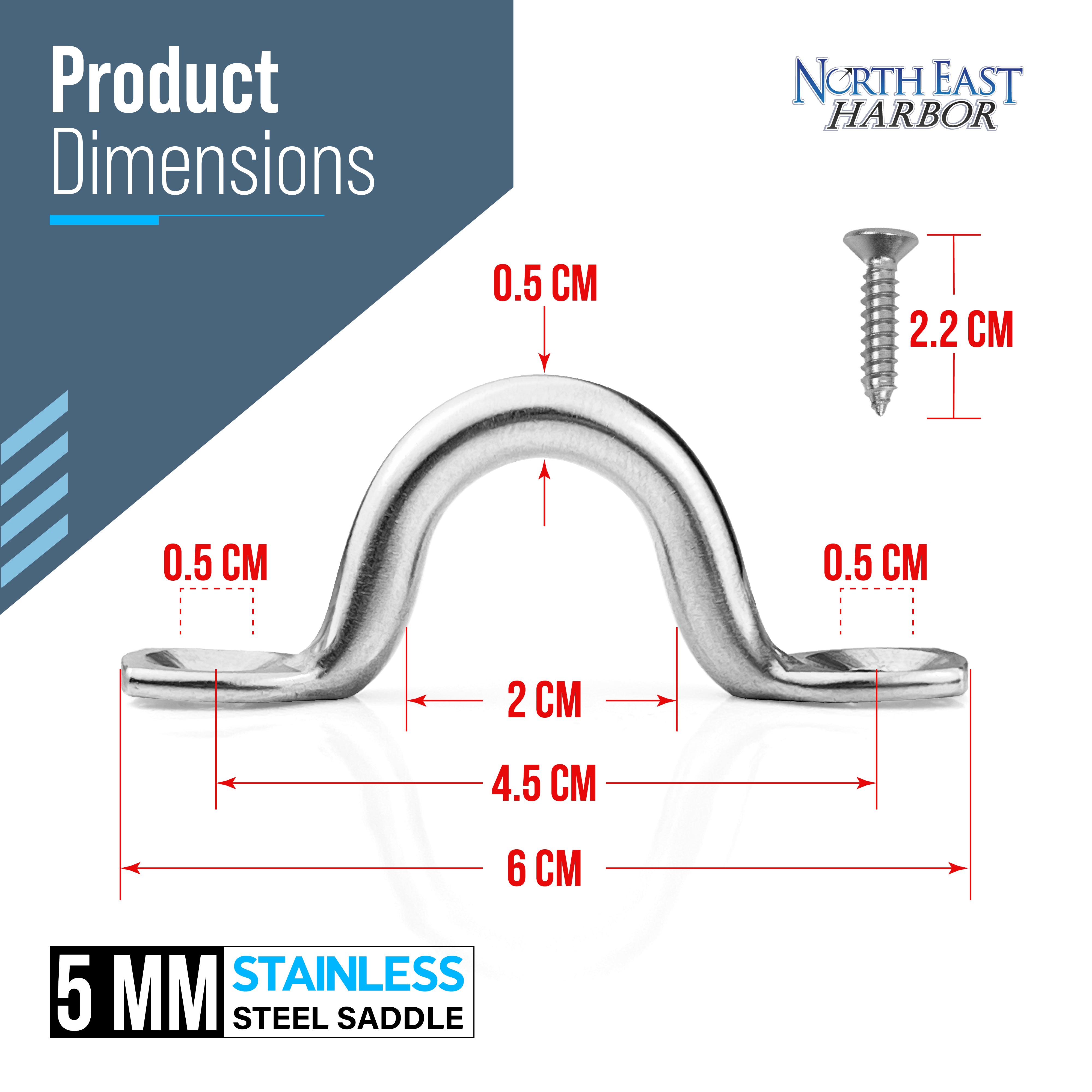 KNOX Pad Eye Loops for Bimini Tops