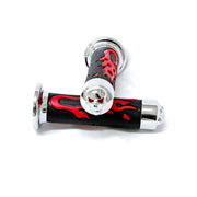 Universal ATVs & PWC Rubber Comfort Hand Grips (7/8") - Red