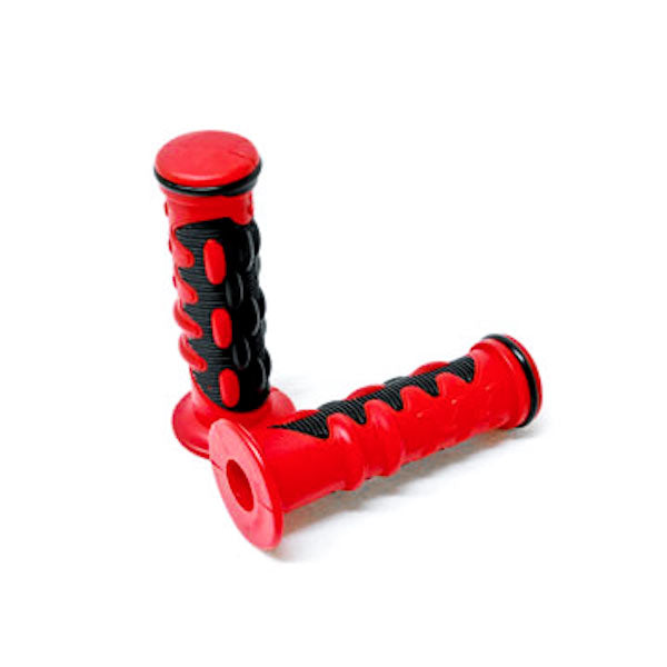 Universal ATVs & PWC Rubber Comfort Hand Grips (7/8") - Red