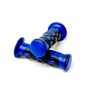 Universal Street & Dirt Bikes Rubber Comfort Hand Grips (7/8") - Blue
