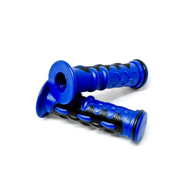 Universal Street & Dirt Bikes Rubber Comfort Hand Grips (7/8") - Blue