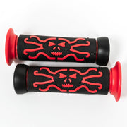 Universal ATVs & PWC Rubber Comfort Hand Grips (7/8") - Red