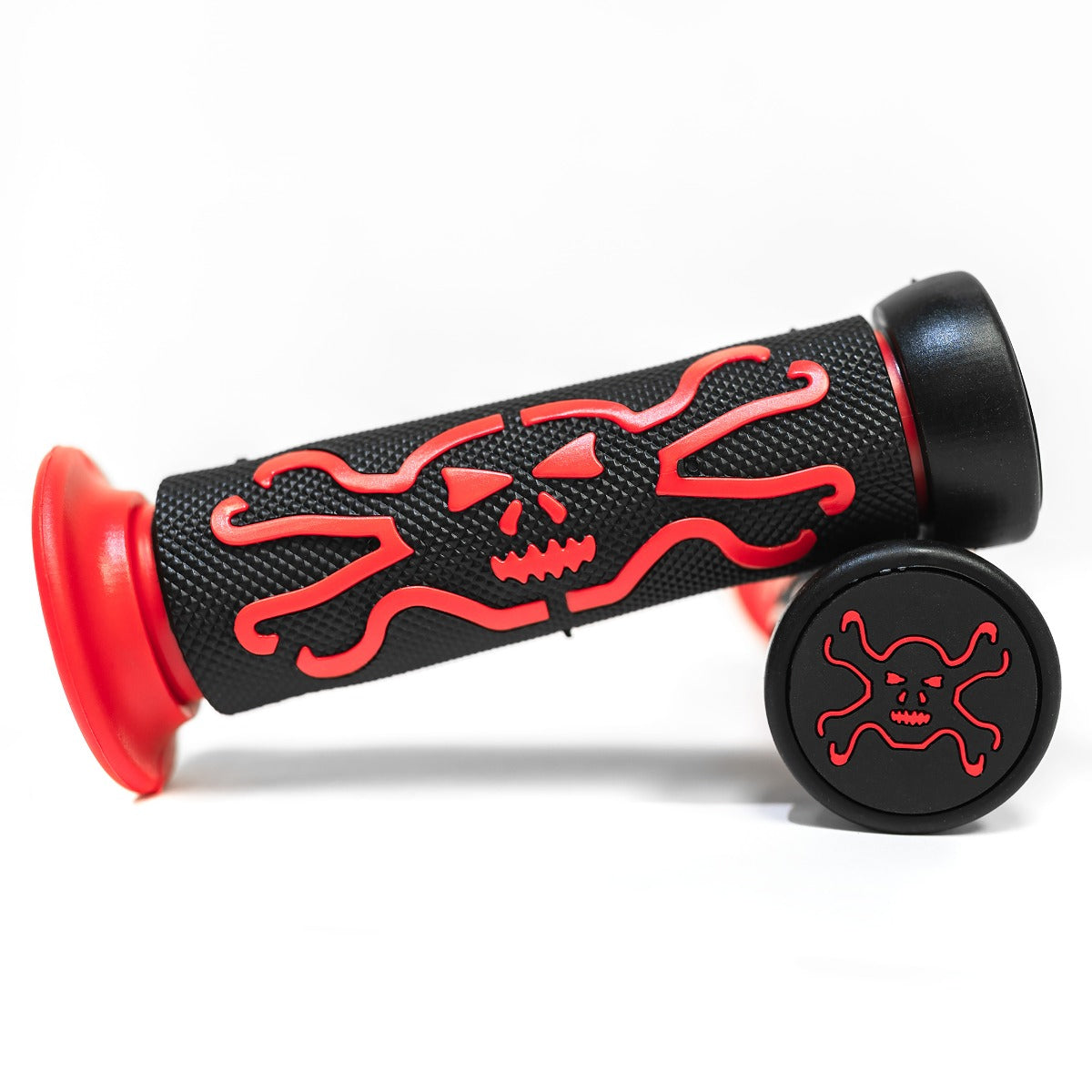 Universal ATVs & PWC Rubber Comfort Hand Grips (7/8") - Red