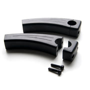 5.5" Black Motorcycle Handlebar Pullback Risers (1" Bar)