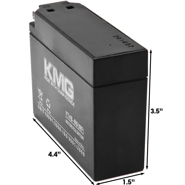 YT4B-BS Sealed Maintenance Free Battery 12V Powersport Motorcycle Scooter ATV