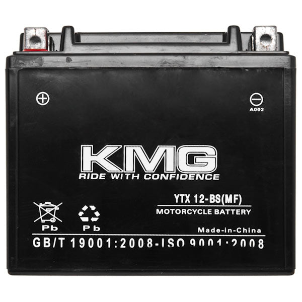 YTX12-BS Sealed Maintenance Free Battery 12V SMF Powersport Motorcycles Scooters ATVs