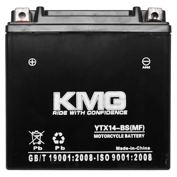 YTX14-BS Sealed Maintenance Free Battery 12V SMF Powersport Motorcycles Scooters ATVs
