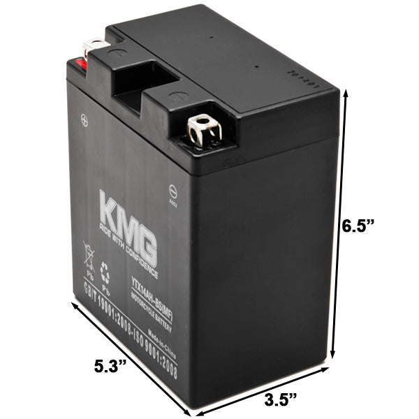 YTX14AH-BS Sealed Maintenance Free Battery 12V SMF Powersport Motorcycles Scooters ATVs