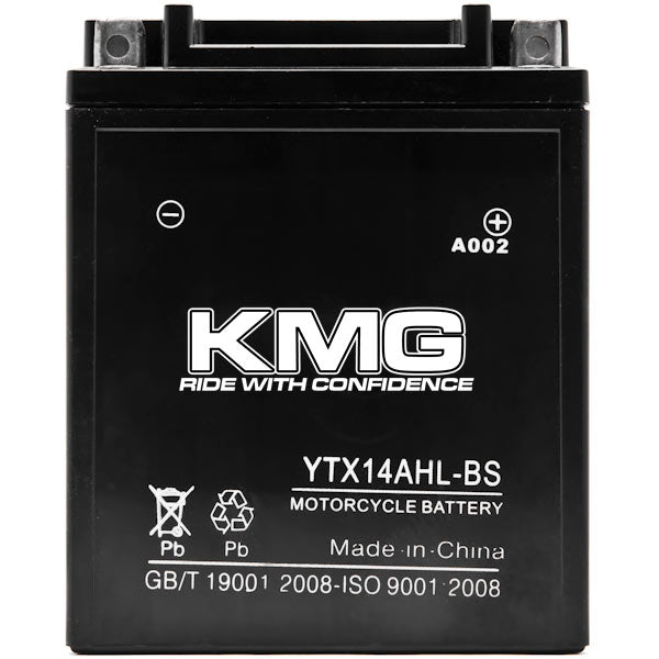 YTX14AHL-BS Sealed Maintenance Free Battery 12V Powersport Motorcycle Scooter ATV