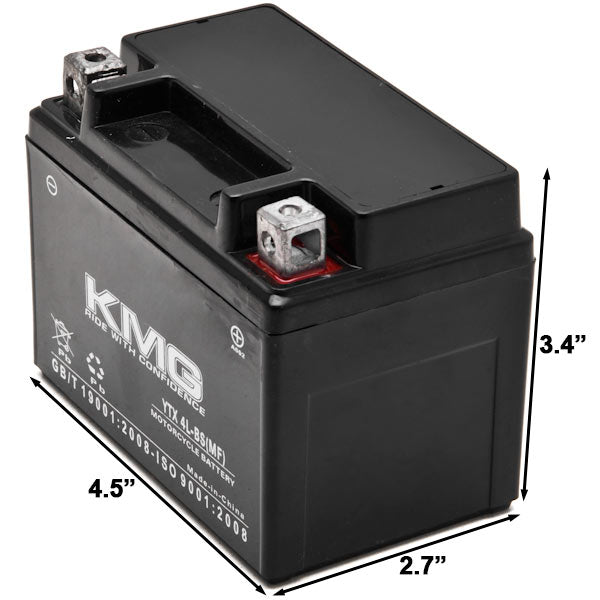 YTX4L-BS Sealed Maintenance Free Battery 12V SMF Powersport Motorcycles Scooters ATVs