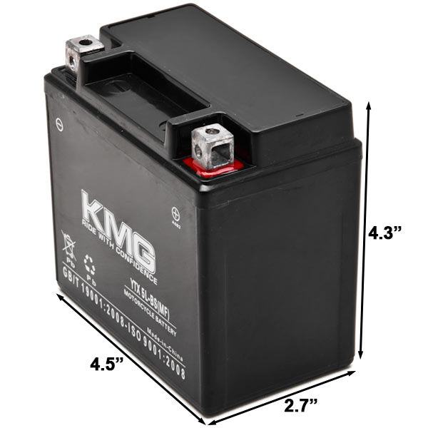 YTX5L-BS Sealed Maintenance Free Battery 12V SMF Powersport Motorcycles Scooters ATVs