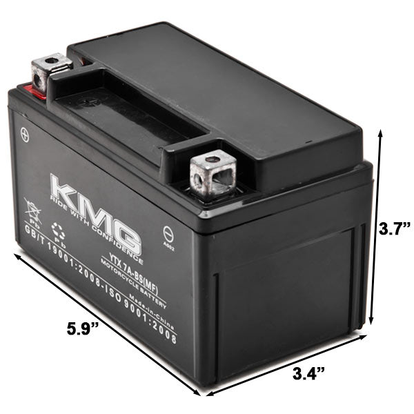 YTX7A-BS Sealed Maintenance Free Battery 12V SMF Powersport Motorcycles Scooters ATVs