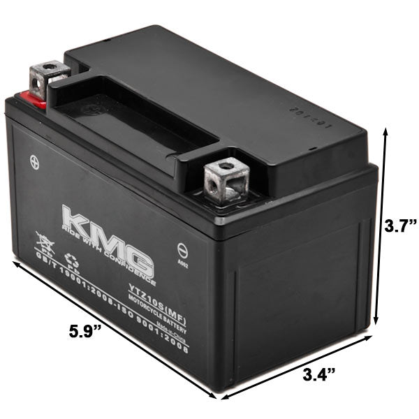 YTZ10S Sealed Maintenance Free Battery 12V SMF Powersport Motorcycles Scooters ATVs