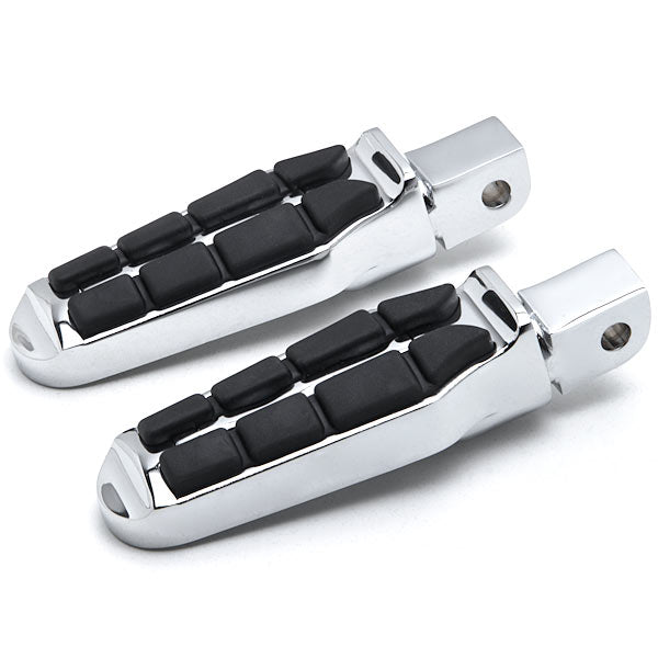 Honda / Kawasaki / Suzuki / Yamaha NEW Tombstone Rear Foot Peg Foot Rests Chrome