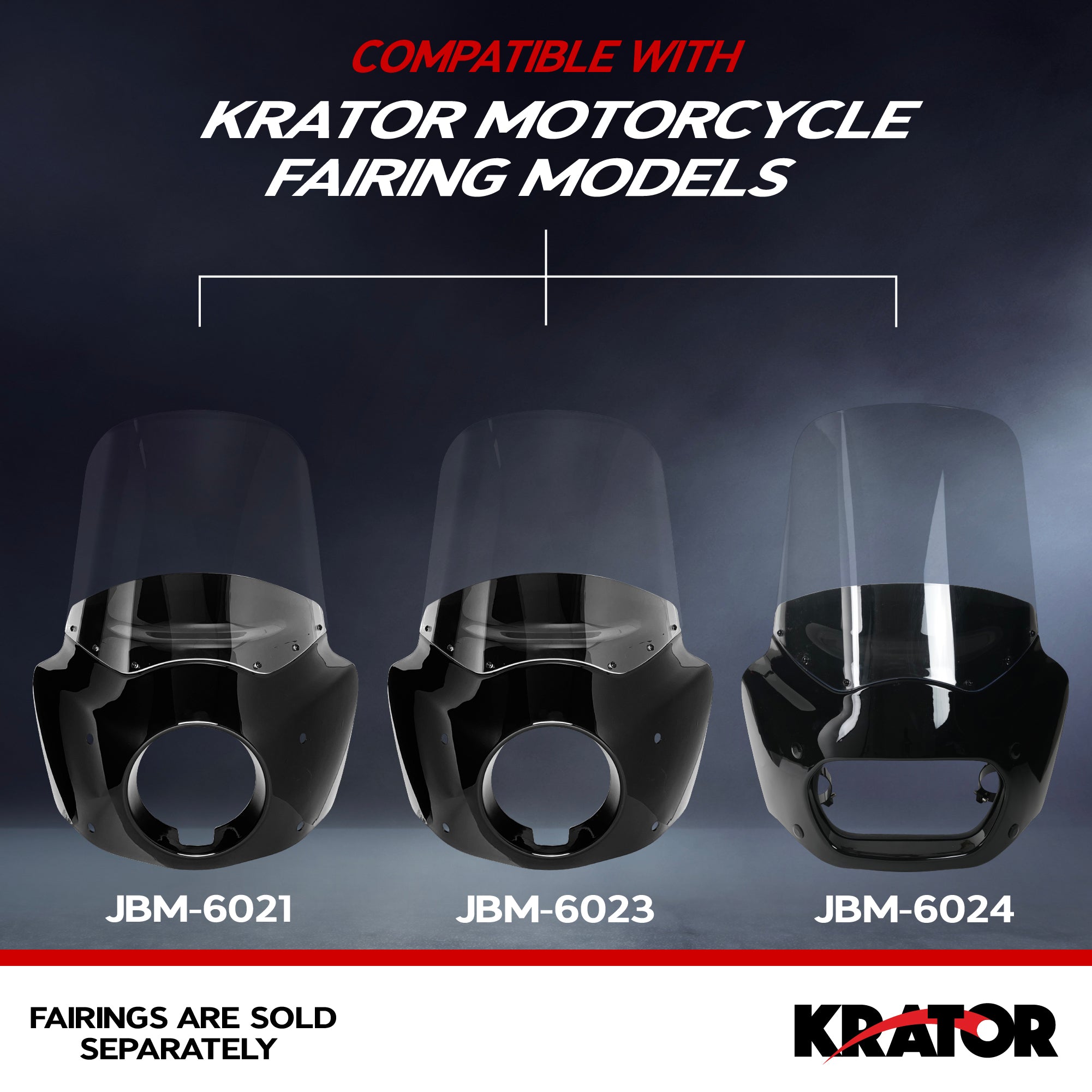 Krator 15" Replacement Motorcycle Windshield