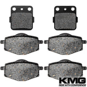 1987 Yamaha YFM 350 XT Front + Rear Non-Metallic Organic NAO Brake Pads