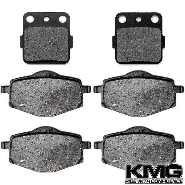 1987 Yamaha YFM 350 XT Front + Rear Non-Metallic Organic NAO Brake Pads
