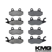 2009-2011 Yamaha YXR 700 Rhino FI Auto 4X4 Sport Front + Rear Non-Metallic Organic NAO Brake Pads Set