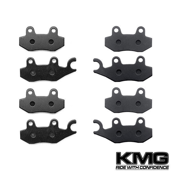 2008-2009 Yamaha YXR 700 Rhino Front + Rear Non-Metallic Organic NAO Brake Pads Set