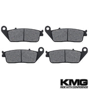 1989-1990 1994-1998 Honda PC 800 Pacific Coast Front Non-Metallic Organic NAO Disc Brake Pads Set