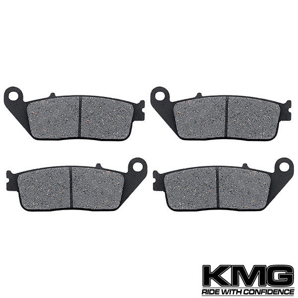 1989-1990 1994-1998 Honda PC 800 Pacific Coast Front Non-Metallic Organic NAO Disc Brake Pads Set