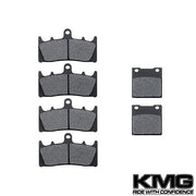 1999-2000 Kawasaki ZRX1100 Front + Rear Non-Metallic Organic NAO Brake Pads Set