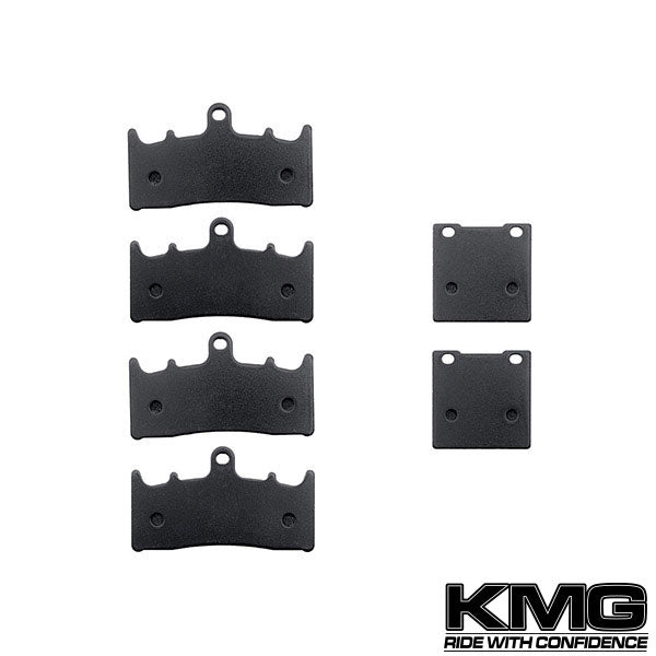 1999-2000 Kawasaki ZRX1100 Front + Rear Non-Metallic Organic NAO Brake Pads Set