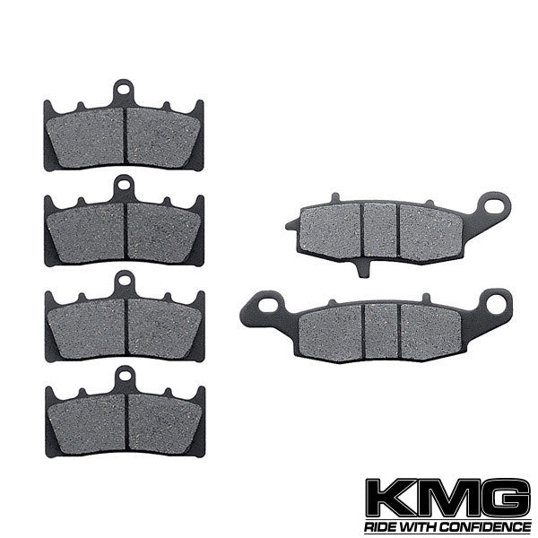 2004 Suzuki VZ 1600 Marauder Front + Rear Non-Metallic Organic NAO Brake Pads Set