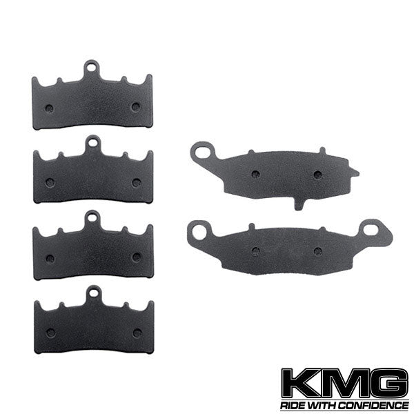 2004 Suzuki VZ 1600 Marauder Front + Rear Non-Metallic Organic NAO Brake Pads Set