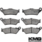 1999-2001 Moto Guzzi Quota 1100 ES Front + Rear Non-Metallic Organic NAO Brake Pads