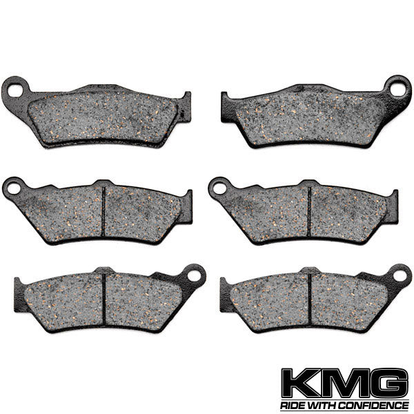 1999-2001 Moto Guzzi Quota 1100 ES Front + Rear Non-Metallic Organic NAO Brake Pads