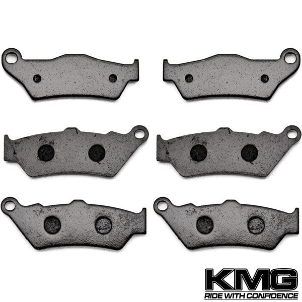 1999-2001 Moto Guzzi Quota 1100 ES Front + Rear Non-Metallic Organic NAO Brake Pads