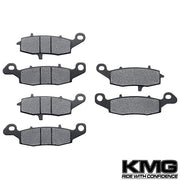 2009-2011 Kawasaki VN 1700 Vulcan Classic Front + Rear Non-Metallic Organic NAO Brake Pads Set