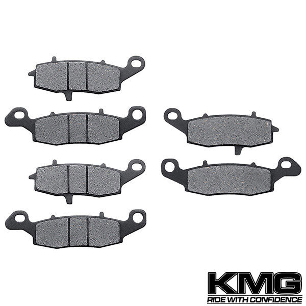 2009-2011 Kawasaki VN 1700 Vulcan Classic Front + Rear Non-Metallic Organic NAO Brake Pads Set