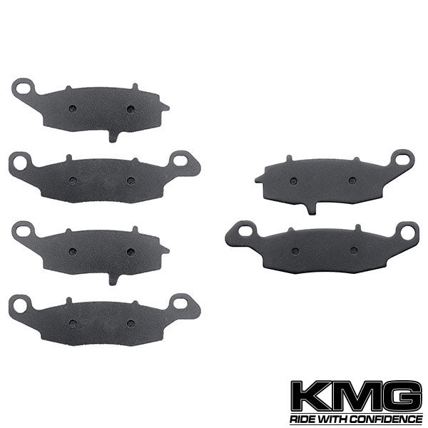 2009-2011 Kawasaki VN 1700 Vulcan Classic Front + Rear Non-Metallic Organic NAO Brake Pads Set