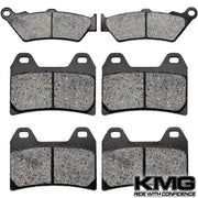 1999-2001 Moto Guzzi California Jackel 1100 Front + Rear Non-Metallic Organic NAO Brake Pads