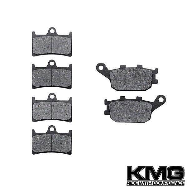 2006-2009 Yamaha YZF R6S (298mm rotor) Front + Rear Non-Metallic Organic NAO Brake Pads Set