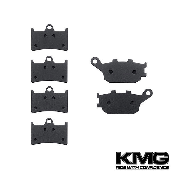 2006-2009 Yamaha YZF R6S (298mm rotor) Front + Rear Non-Metallic Organic NAO Brake Pads Set