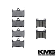 1997-2007 Yamaha YZF 600R Front + Rear Non-Metallic Organic NAO Brake Pads Set