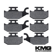 2009-2011 CAN AM Outlander Max 800 R EFI Front + Rear Non-Metallic Organic Brake Pads
