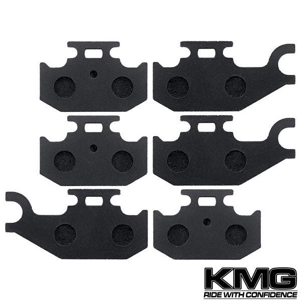 2004-2008 John Deere Buck 500 650 EX EXT Front + Rear Non-Metallic Organic Brake Pads