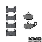 2010-2011 Kawasaki Z1000 Front + Rear Non-Metallic Organic NAO Brake Pads Set